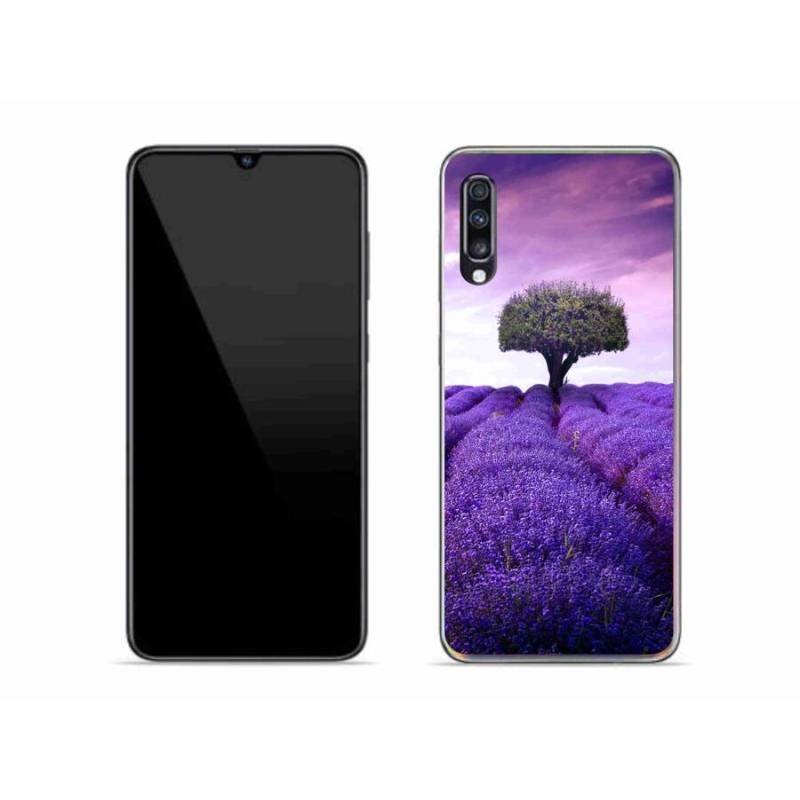 Gél védőhuzat mmCase Samsung Galaxy A70 készülékhez - levendula rét