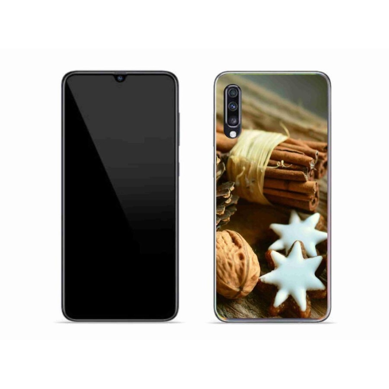 Gél borítás mmCase Samsung Galaxy A70 készülékhez - fahéj és mézeskalács