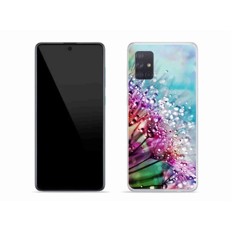 Gél borítás mmCase mobiltelefonhoz Samsung Galaxy A71 - színes virágok