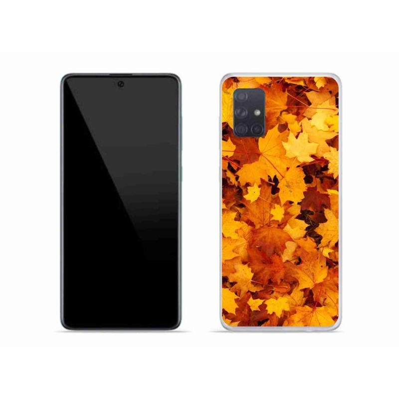 Gél borítás mmCase Samsung Galaxy A71 készülékhez - juharlevelek
