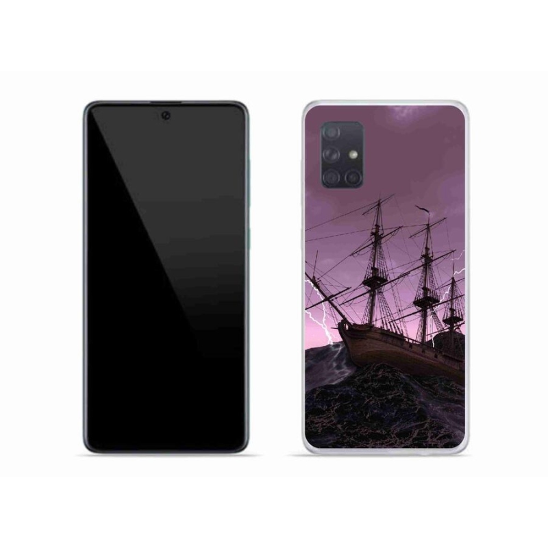 Zselés borítás mmCase Samsung Galaxy A71 - hajó a viharban