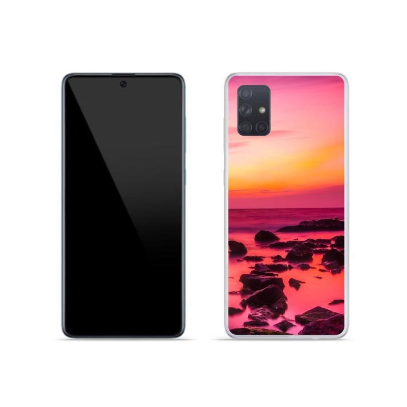 Gél borítás mmCase Samsung Galaxy A71 - tenger és ragyogás