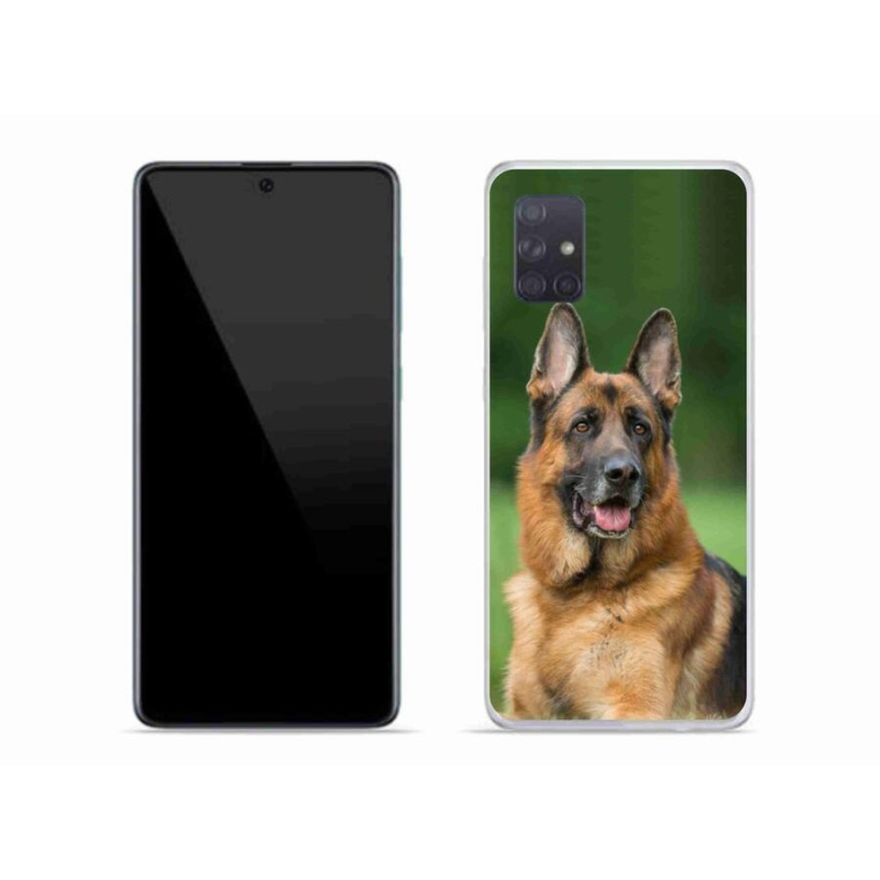 Zselés borítás mmCase Samsung Galaxy A71 - Német juhászkutya számára