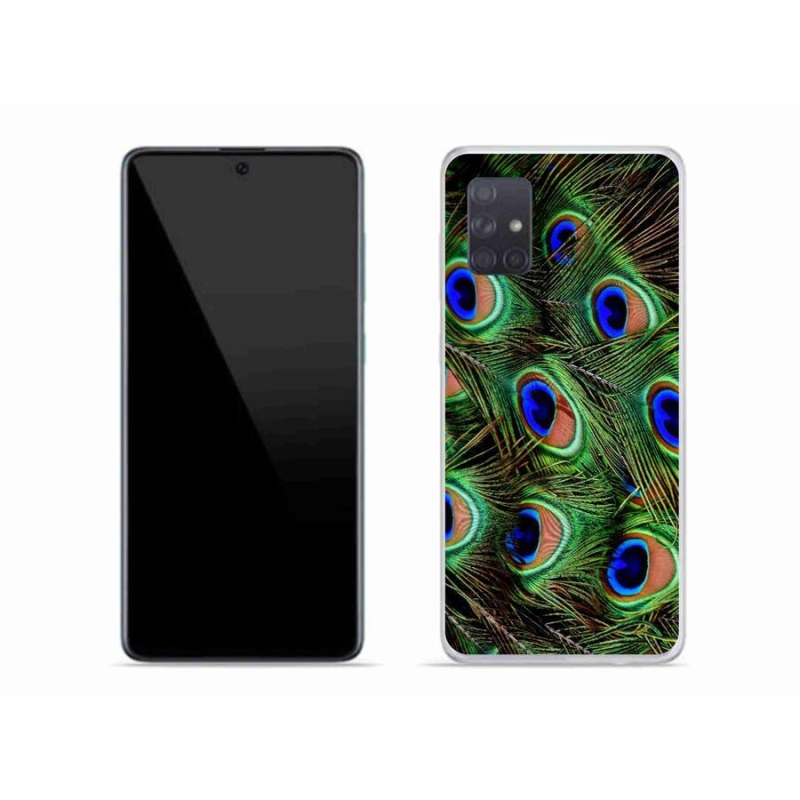 Zselés borítás mmCase Samsung Galaxy A71 készülékhez - pávatoll