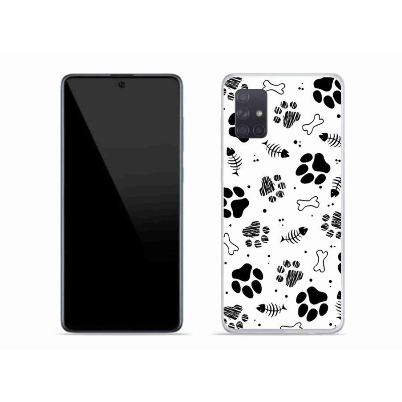 Gél borítás mmCase Samsung Galaxy A71 - kutyamancsok 1