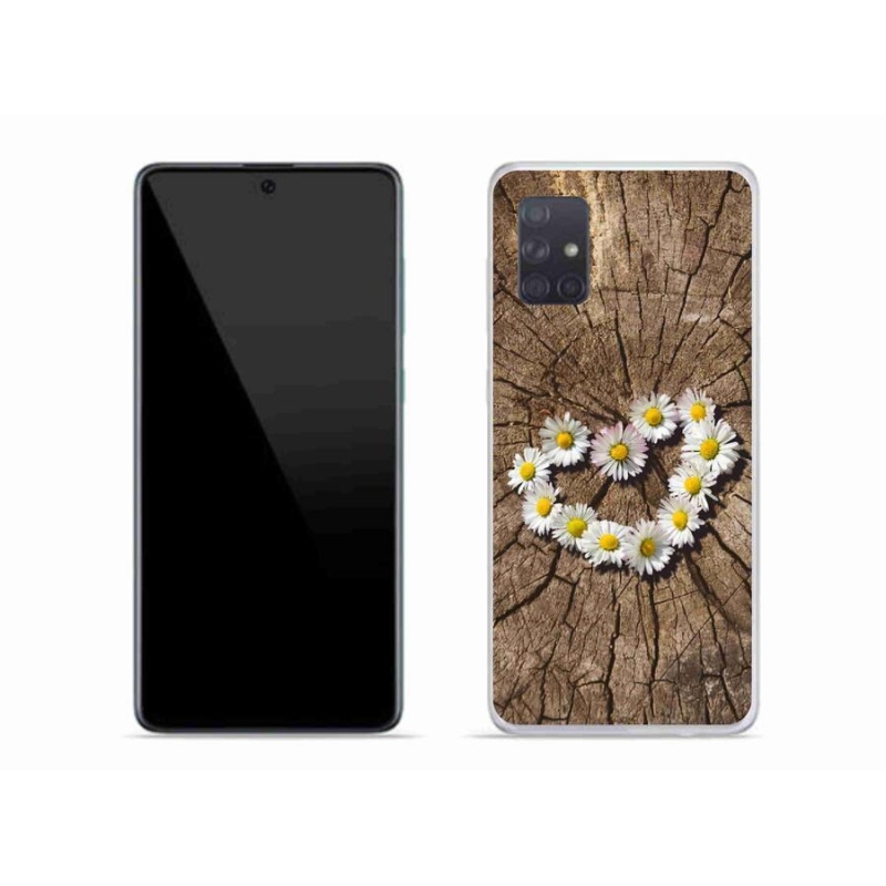 Gél védőhuzat mmCase mobiltelefonhoz Samsung Galaxy A71 - Százszorszépek szíve