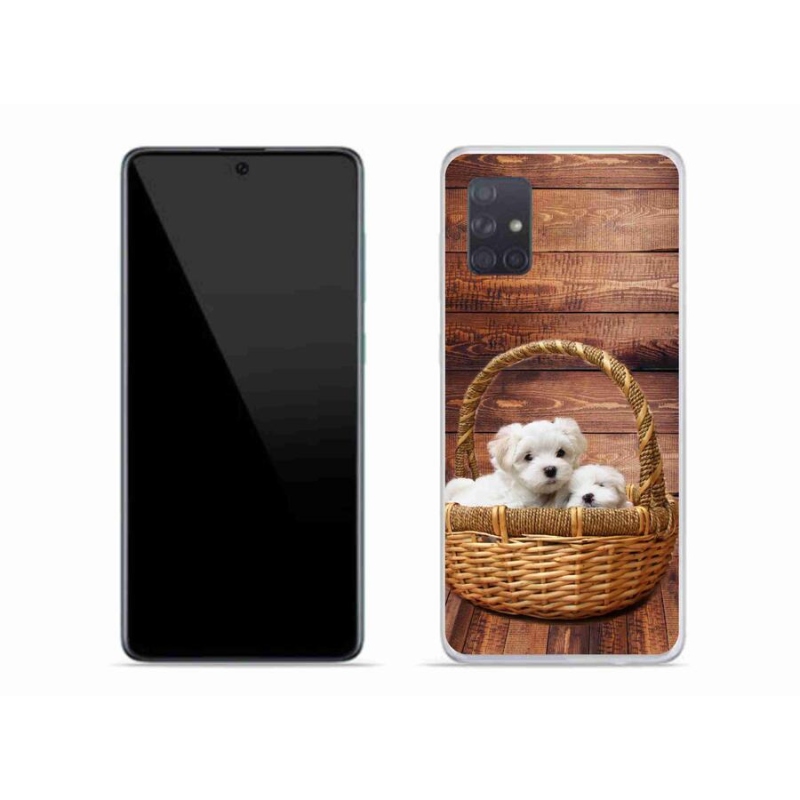 Gél borítás mmCase Samsung Galaxy A71 - kölyökkutyákhoz