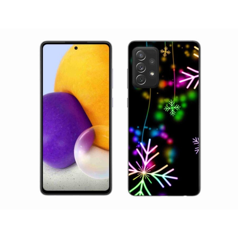 Gél borítás mmCase a mobiltelefonra Samsung Galaxy A72/A72 5G - színes pelyhekkel