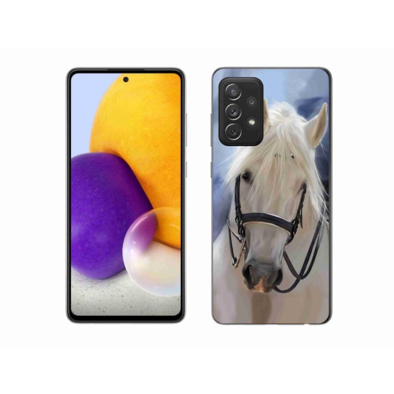 Gél védőhuzat mmCase Samsung Galaxy A72/A72 5G - fehér ló