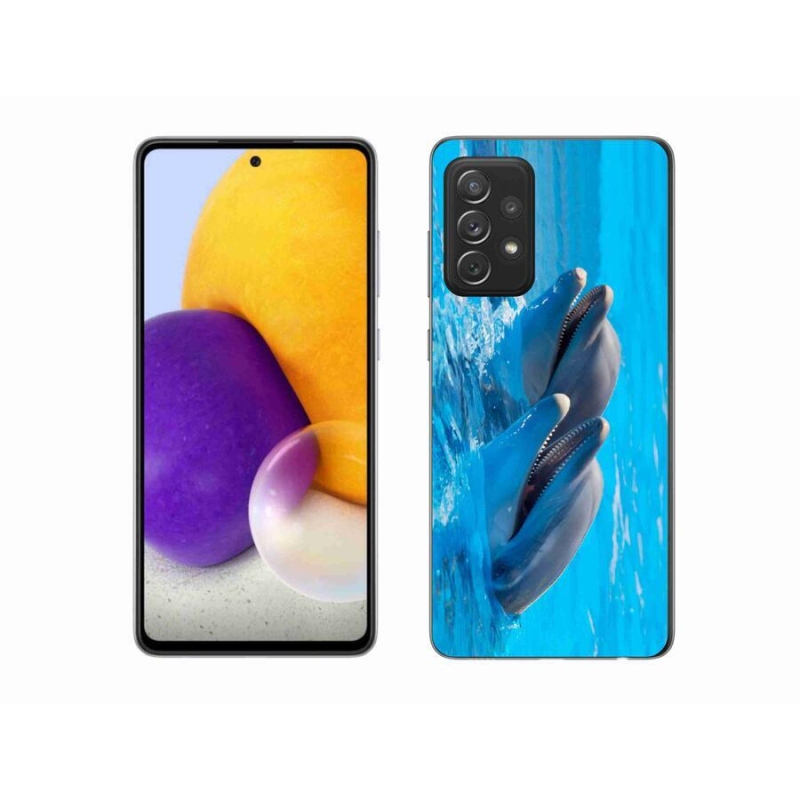 Zselés borítás mmCase Samsung Galaxy A72/A72 5G - delfinek