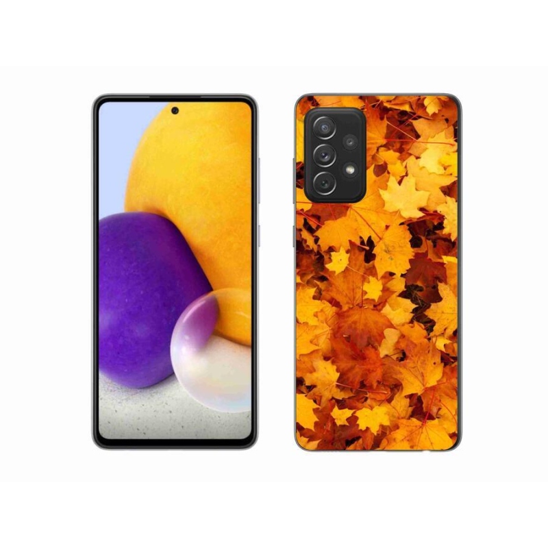 Zselés borítás mmCase Samsung Galaxy A72/A72 5G - juharlevelek