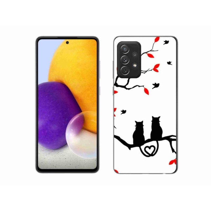 Gél borítás mmCase Samsung Galaxy A72/A72 5G - macskaszerelem