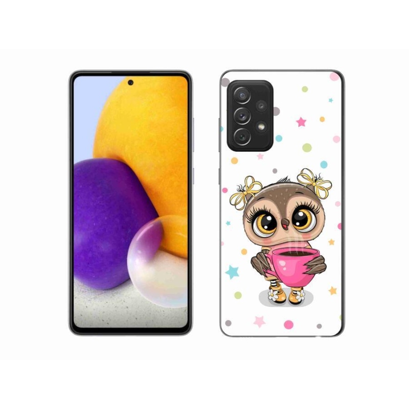 Zselés borítás mmCase Samsung Galaxy A72/A72 5G - rajzfilm bagolyhoz