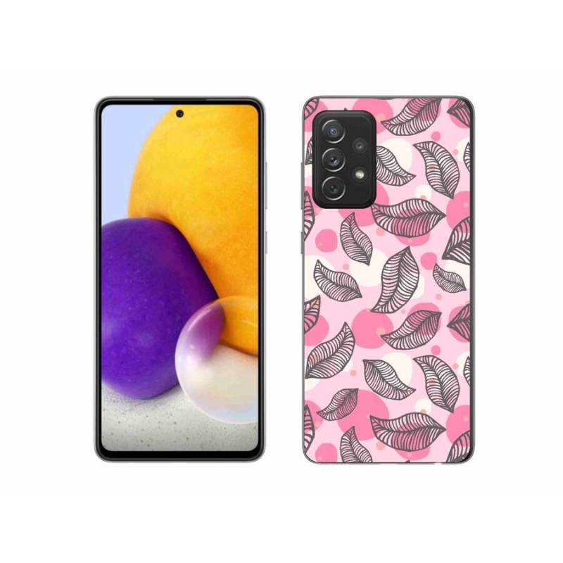 Zselés borítás mmCase Samsung Galaxy A72/A72 5G - rajzfilmes hulló levelek