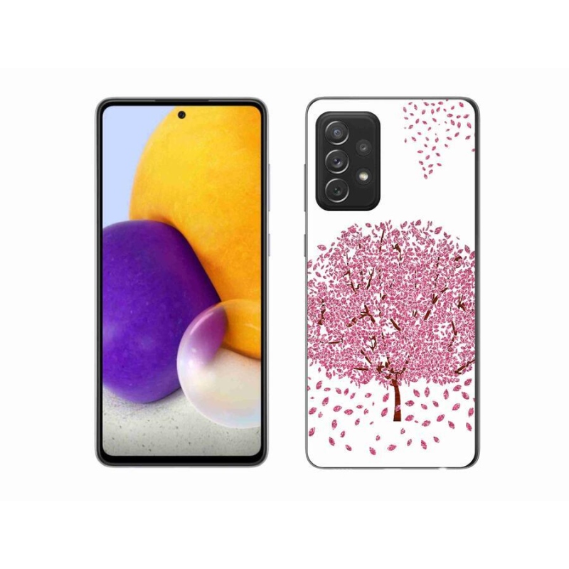 Zselés borítás mmCase Samsung Galaxy A72/A72 5G - rajzfilmfa levelekkel