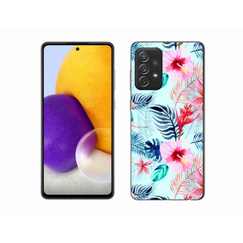 Zselés borítás mmCase Samsung Galaxy A72/A72 5G - virágok