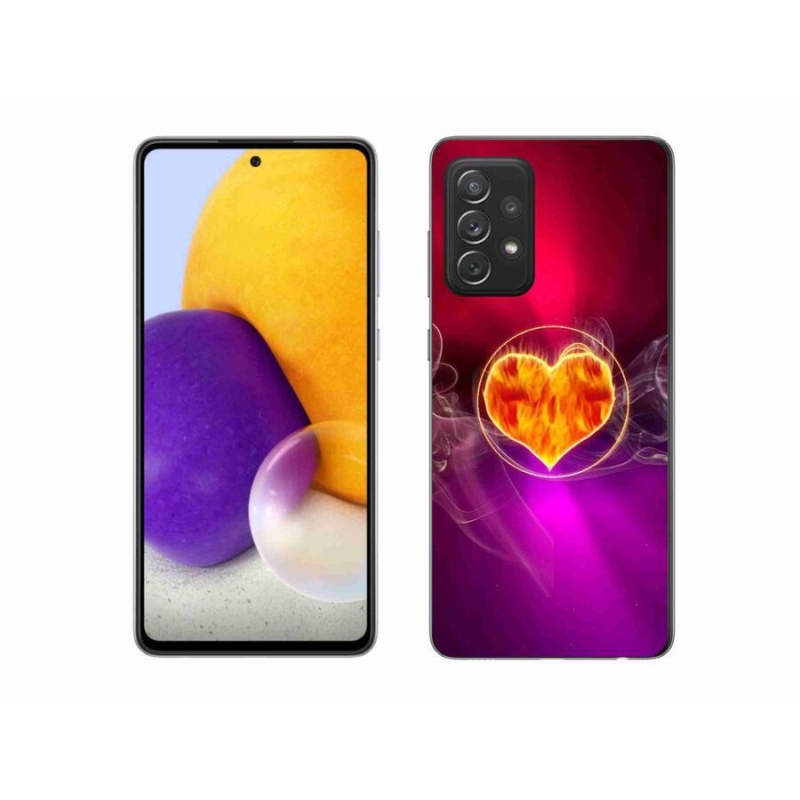 Gél borítás mmCase Samsung Galaxy A72/A72 5G - tüzes szív