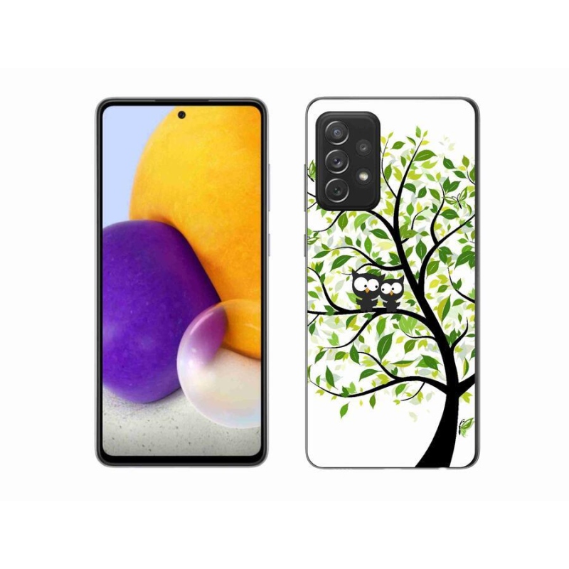 Zselés borítás mmCase Samsung Galaxy A72/A72 5G - baglyok a fán