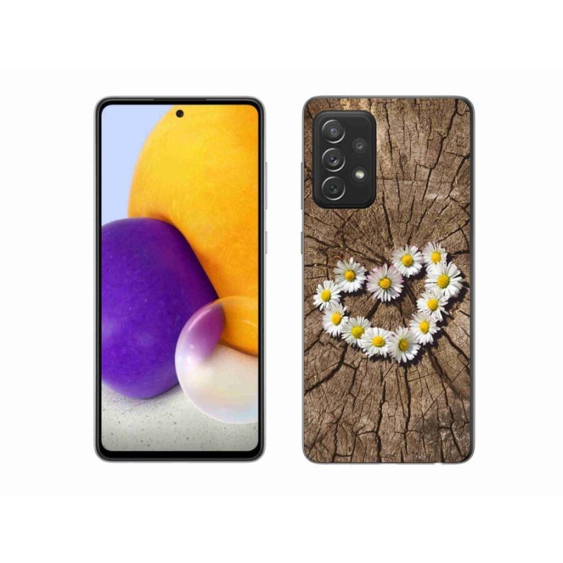 Zselés borítás mmCase Samsung Galaxy A72/A72 5G - Százszorszépek szíve