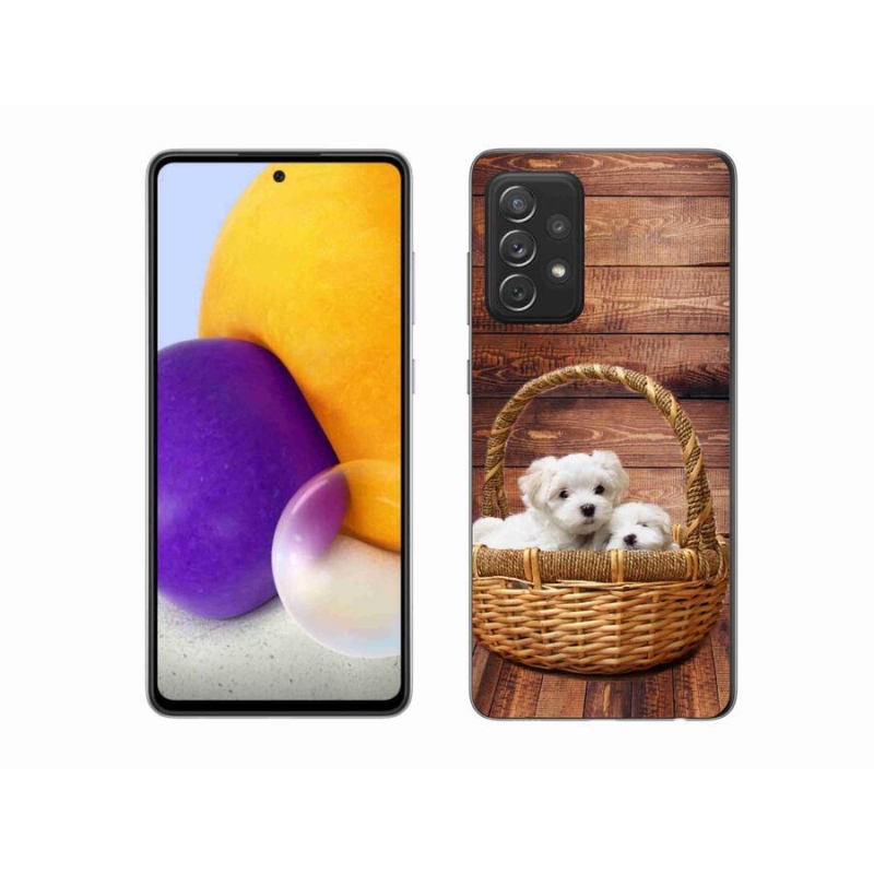 Zselés borítás mmCase Samsung Galaxy A72/A72 5G - kölyökkutyákhoz