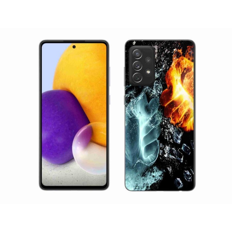 Zselés borítás mmCase Samsung Galaxy A72/A72 5G - víz és tűz