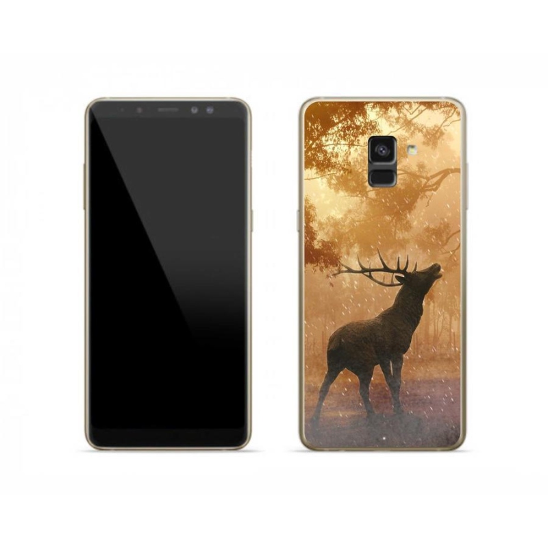 Zselés borítás mmCase Samsung Galaxy A8 (2018) - szarvas a vadászaton