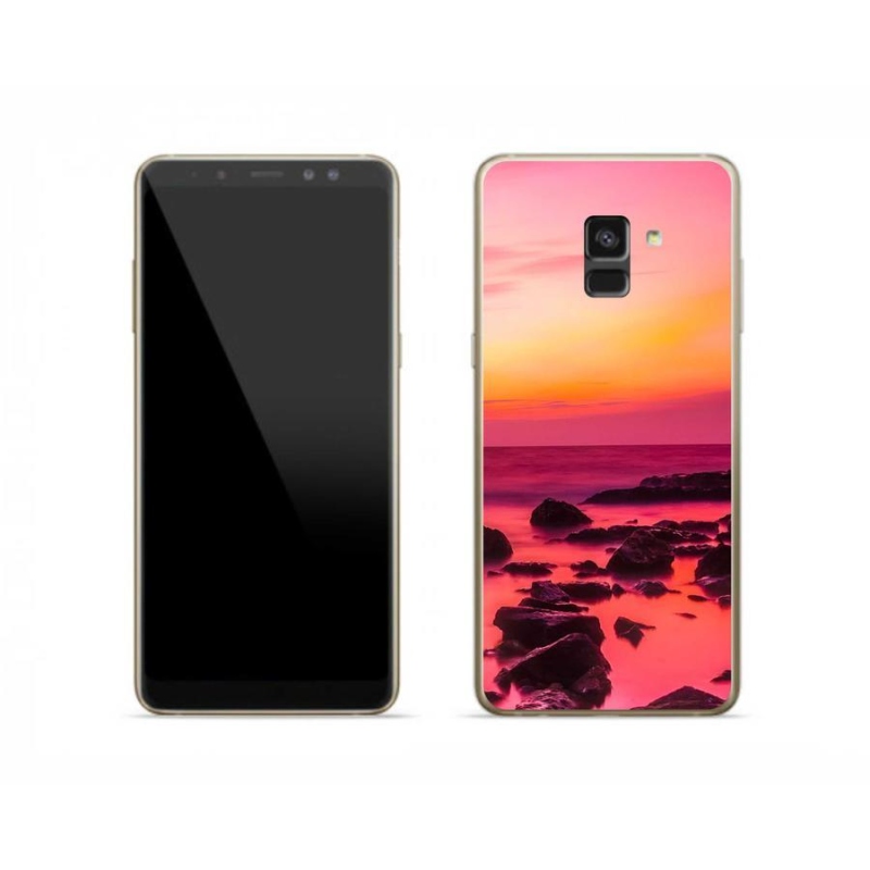 Gél borítás mmCase Samsung Galaxy A8 (2018) - tenger és ragyogás
