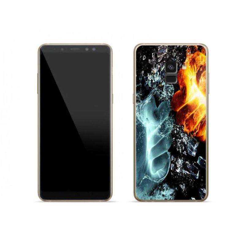 Gél védőburkolat mmCase Samsung Galaxy A8 (2018) - víz és tűz