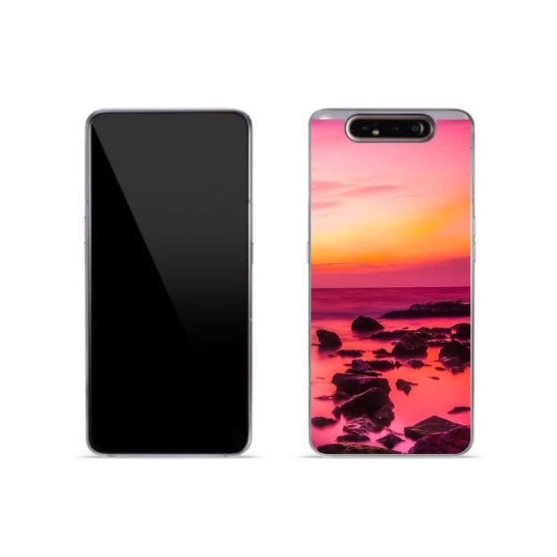 Gél borítás mmCase Samsung Galaxy A80 - tenger és világítás