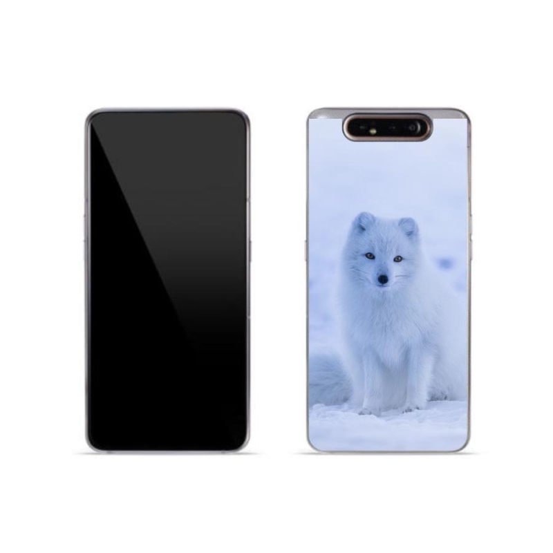 Zselés borítás mmCase Samsung Galaxy A80 készülékhez - polár róka