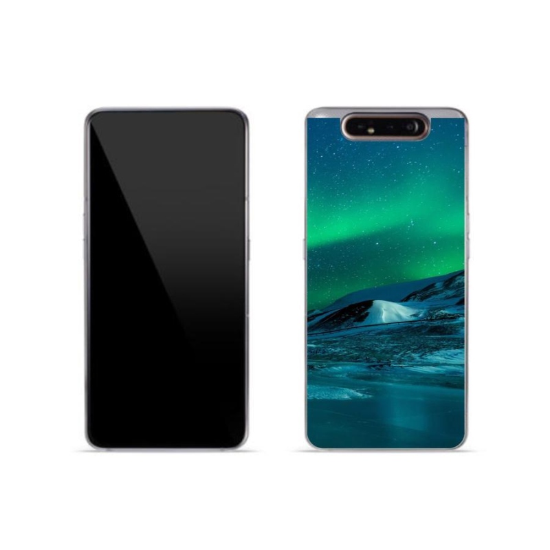 Gél borítás mmCase Samsung Galaxy A80 készülékhez - sarki fény