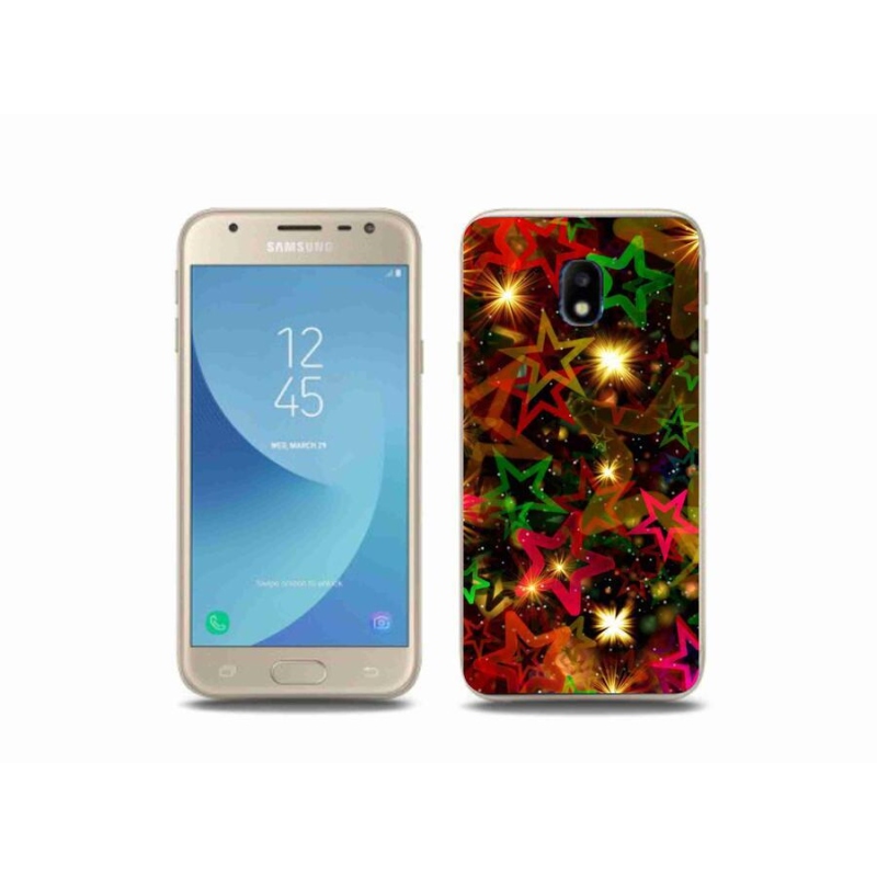 Gél borítás mmCase Samsung Galaxy J3 (2017) - színes csillagok