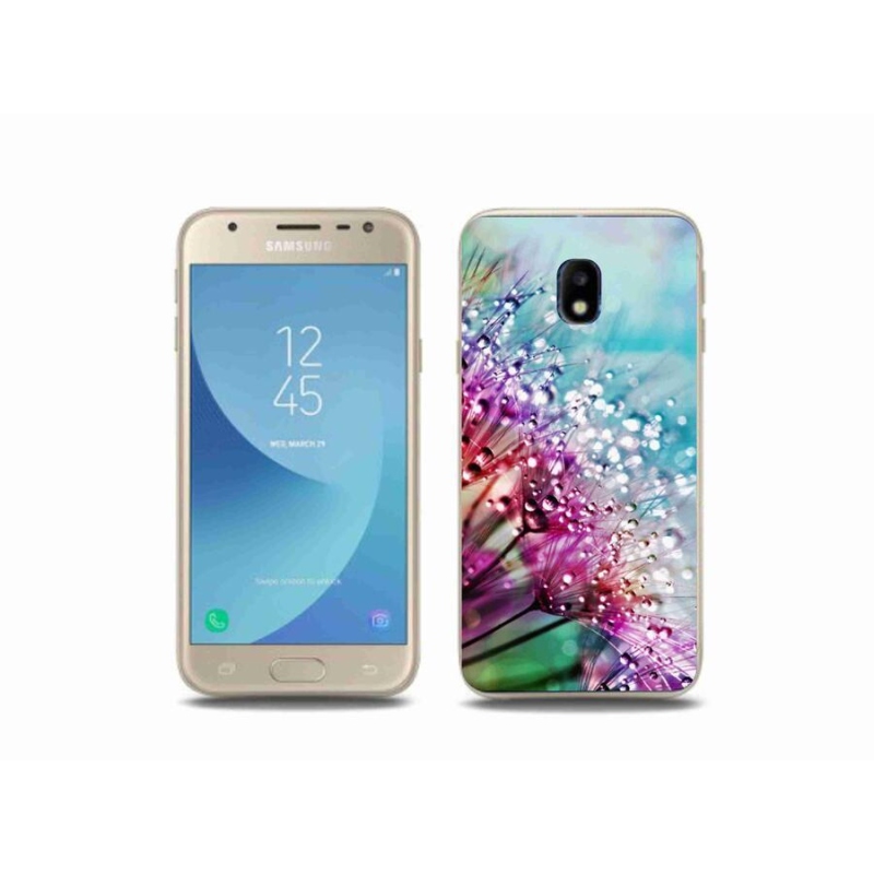 Gél borító mmCase mobiltelefonhoz Samsung Galaxy J3 (2017) - színes virágok