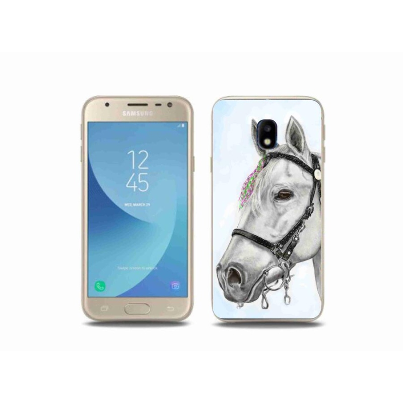 Zselés borítás mmCase Samsung Galaxy J3 (2017) - fehér ló 1