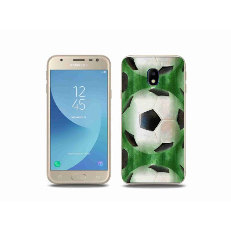 Gél borító mmCase a mobiltelefonon Samsung Galaxy J3 (2017) - focilabda