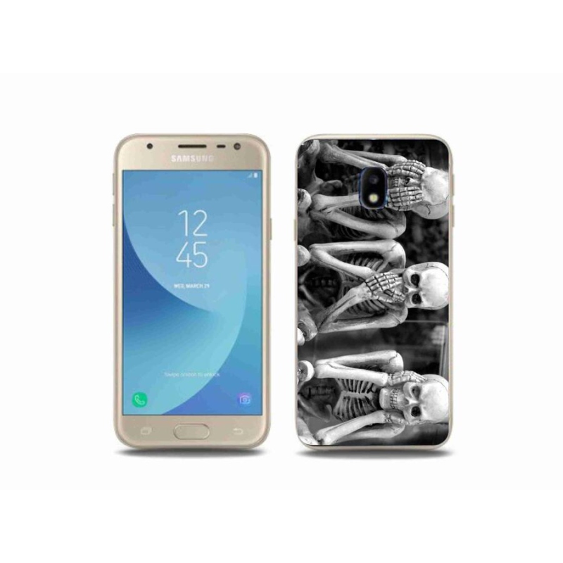 Gél borítás mmCase Samsung Galaxy J3 (2017) - csontvázakhoz