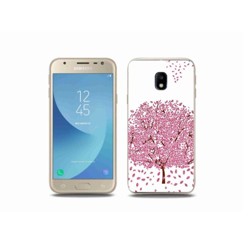 Zselés borítás mmCase Samsung Galaxy J3 (2017) - rajzfilmfa levelekkel