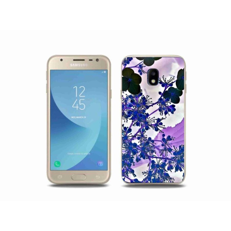 Gél borítás mmCase Samsung Galaxy J3 (2017) - hortenzia virág