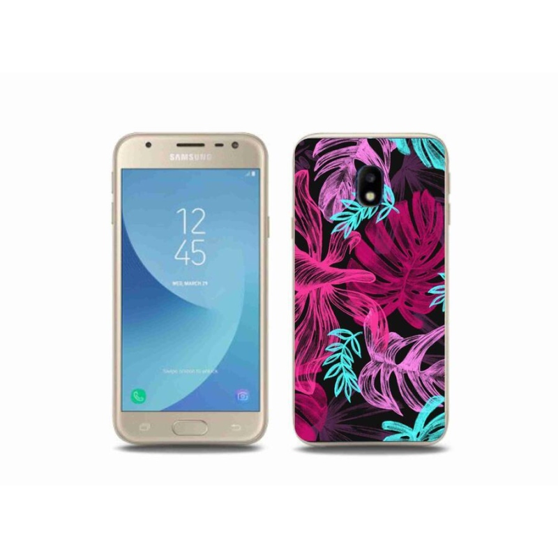 Gél borító mmCase Samsung Galaxy J3 (2017) - virágok 1