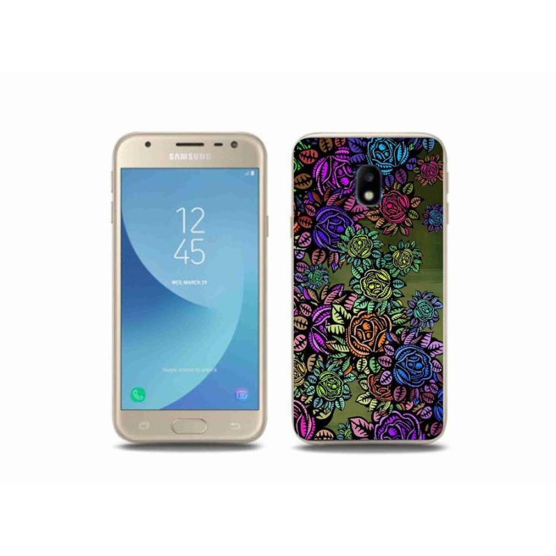 Gél borítás mmCase Samsung Galaxy J3 (2017) - virágok 6