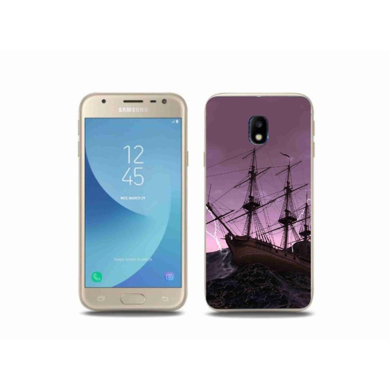 Zselés borítás mmCase Samsung Galaxy J3 (2017) - hajó a viharban