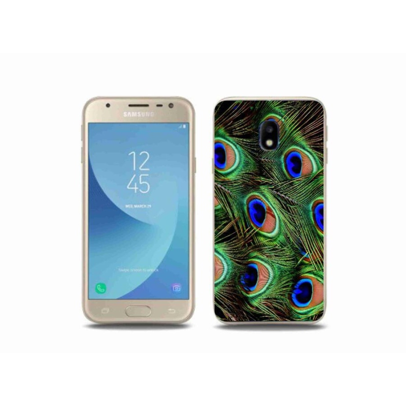 Zselés borítás mmCase Samsung Galaxy J3 (2017) - pávatoll
