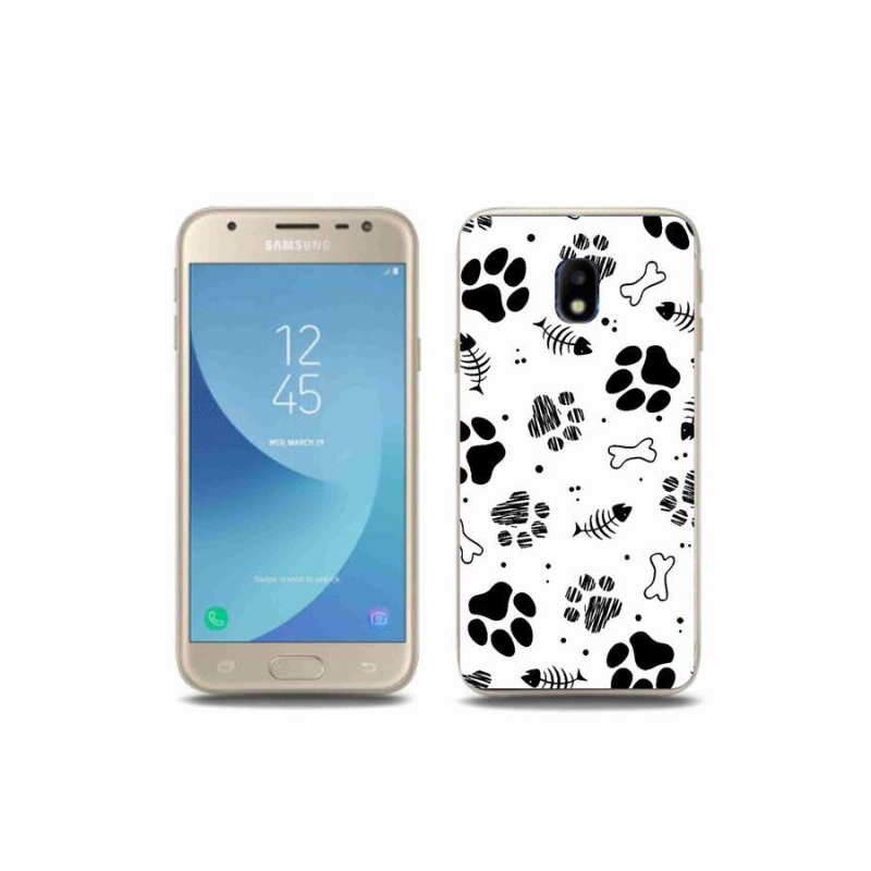 Gél borítás mmCase Samsung Galaxy J3 (2017) - kutyamancsok 1
