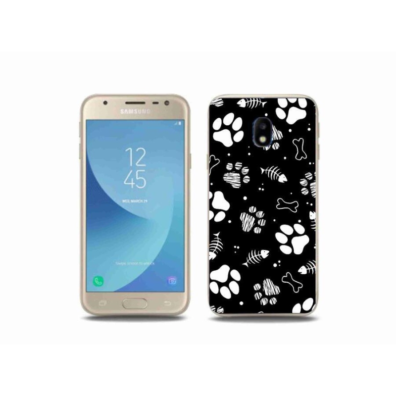 Gél borítás mmCase Samsung Galaxy J3 (2017) - kutyamancsok