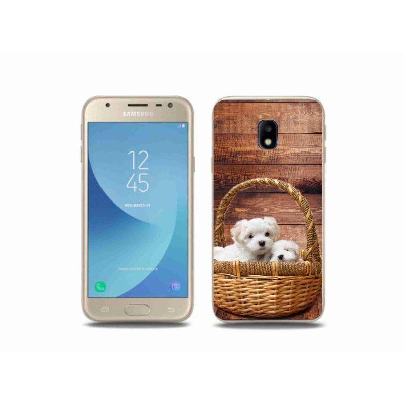 Gél borító mmCase Samsung Galaxy J3 (2017) - kölyökkutyákhoz