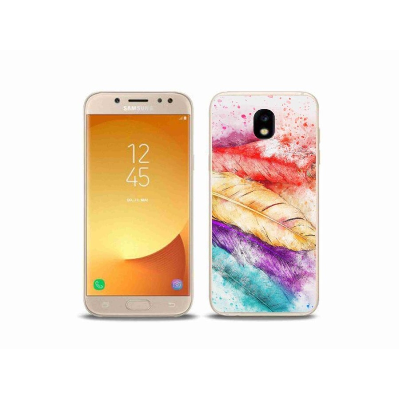 Gél védőhuzat mmCase mobiltelefonhoz Samsung Galaxy J5 (2017) - színes tollak