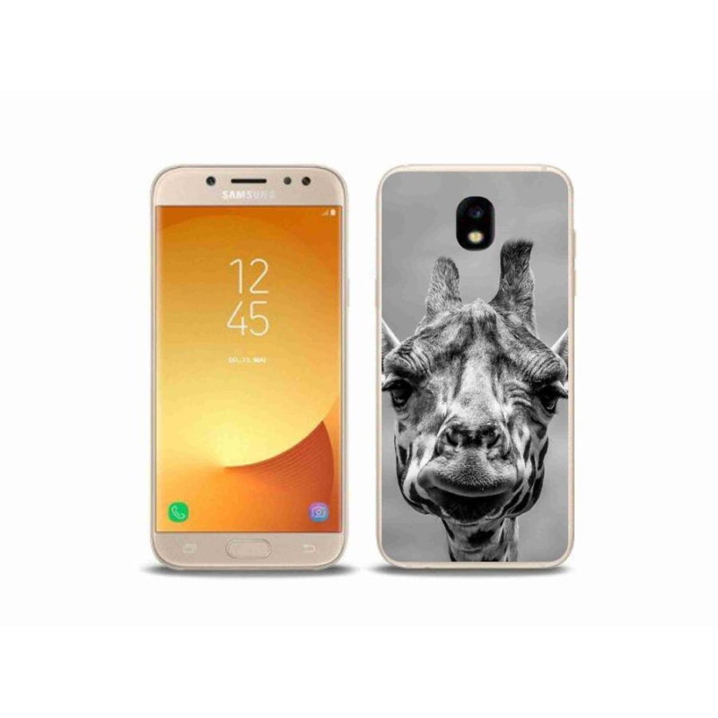 Gél védőhuzat mmCase Samsung Galaxy J5 (2017) - fekete-fehér zsiráf