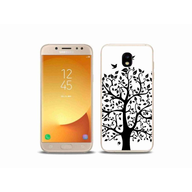 Zselés borítás mmCase Samsung Galaxy J5 (2017) - fekete-fehér fa