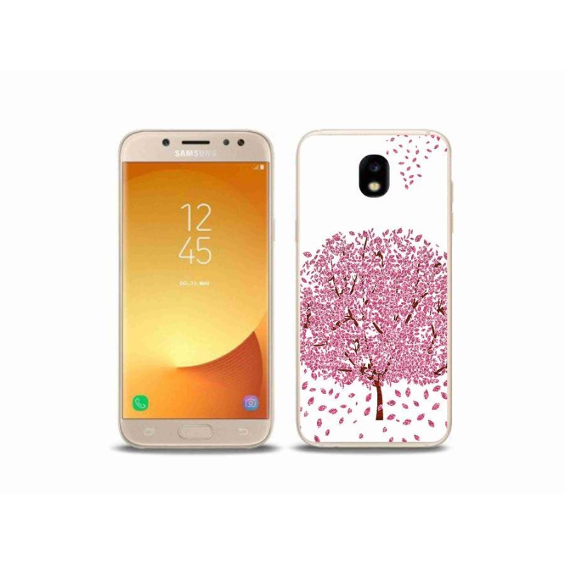 Gél borítás mmCase Samsung Galaxy J5 (2017) - rajzfilmfa levelekkel