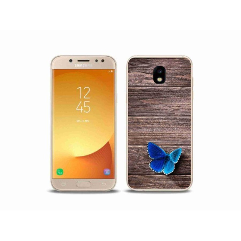 Gél védőhuzat mmCase Samsung Galaxy J5 (2017) - kék pillangó 1